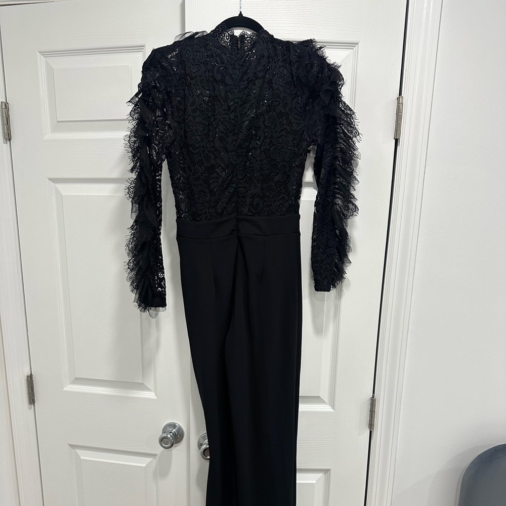 Black Fashion Nova In My Shadow Jumpsuit